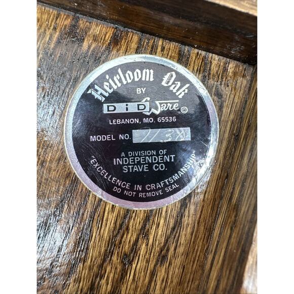 Vintage WB12 Heirloom Oak Analog Didware Clock Restored {L} - Picture 13 of 14